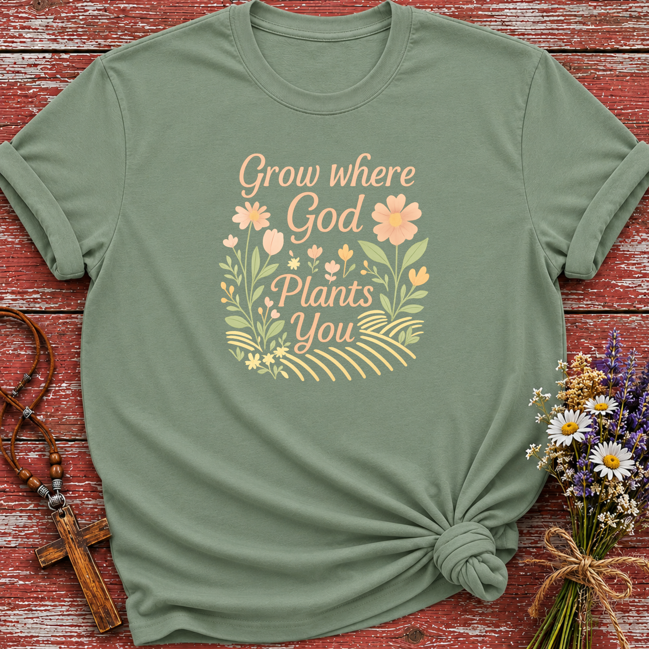Grow Where God Plants You T-Shirt