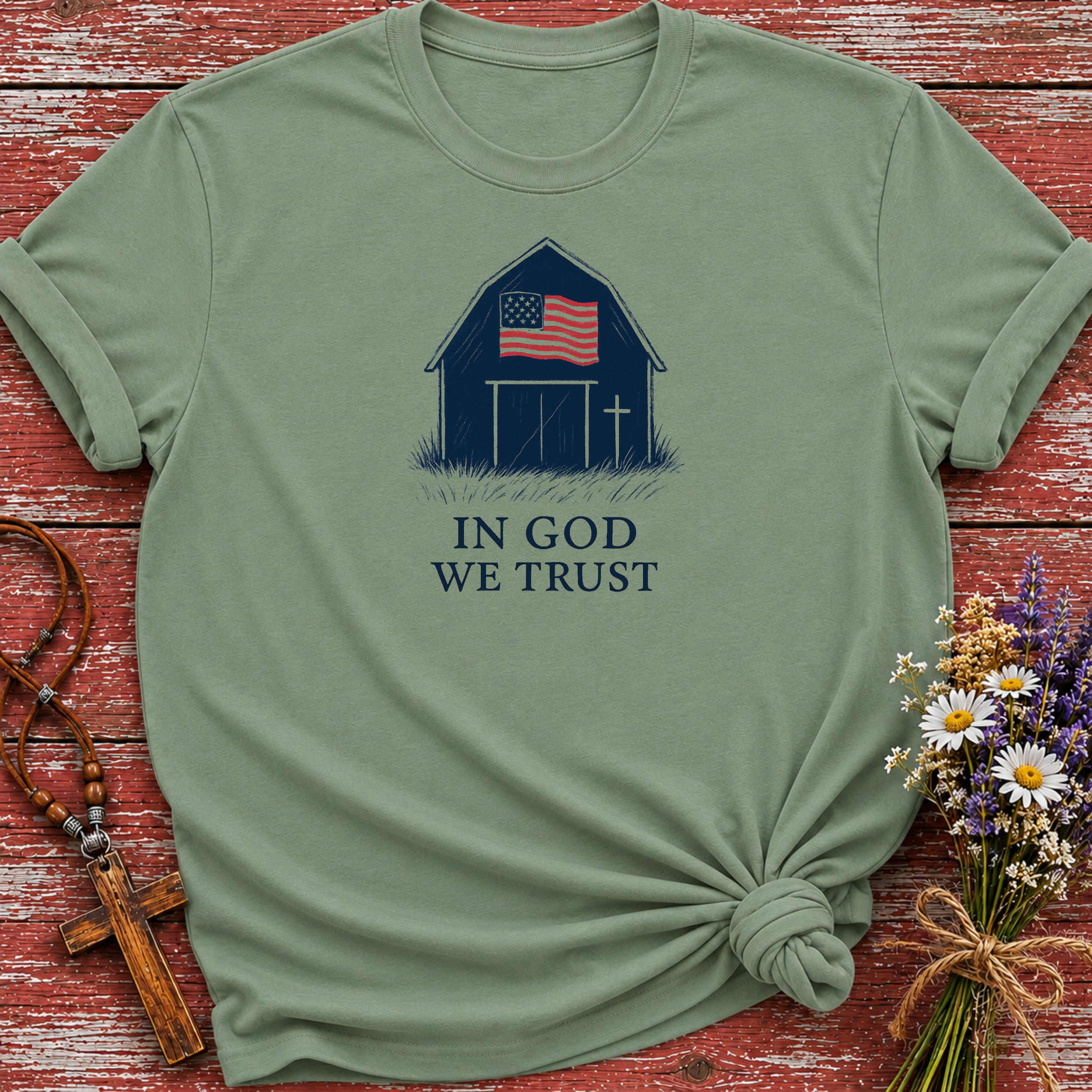 In God We Trust Barn T-Shirt