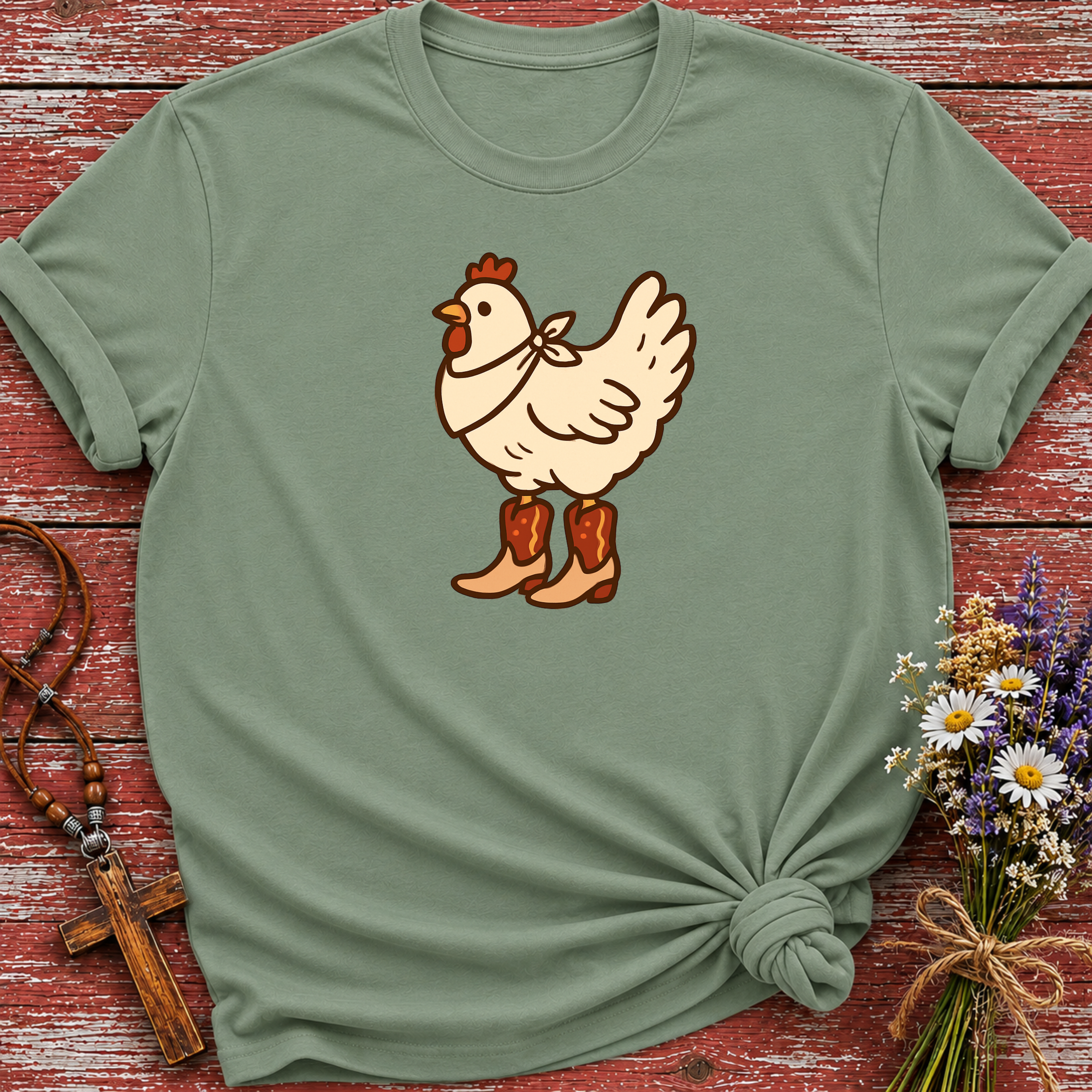 Chicken in Boots T-Shirt