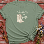 She Walks By Faith T-Shirt