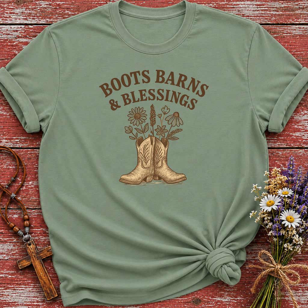 Boots Barns and Blessings T-Shirt