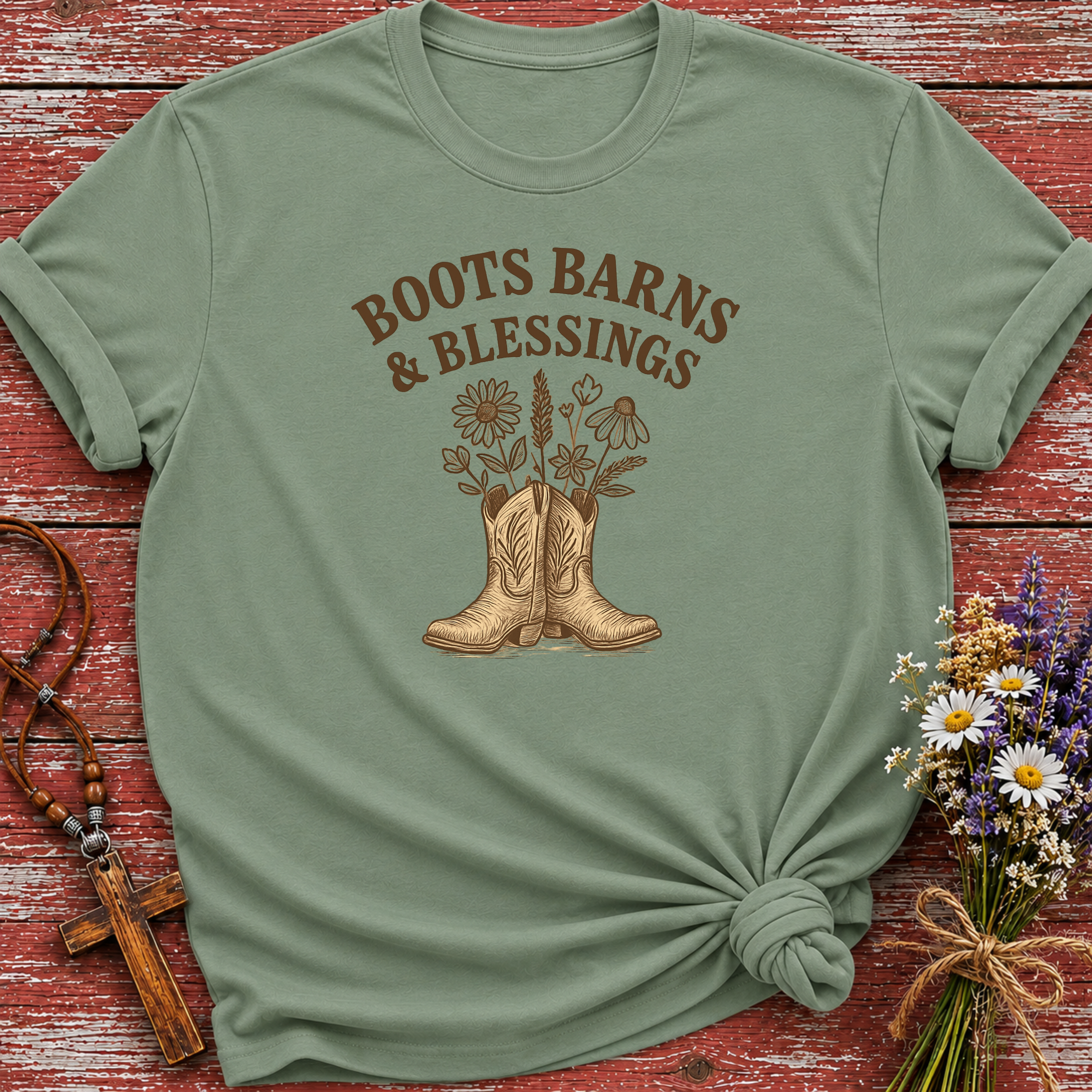 Boots Barns and Blessings T-Shirt