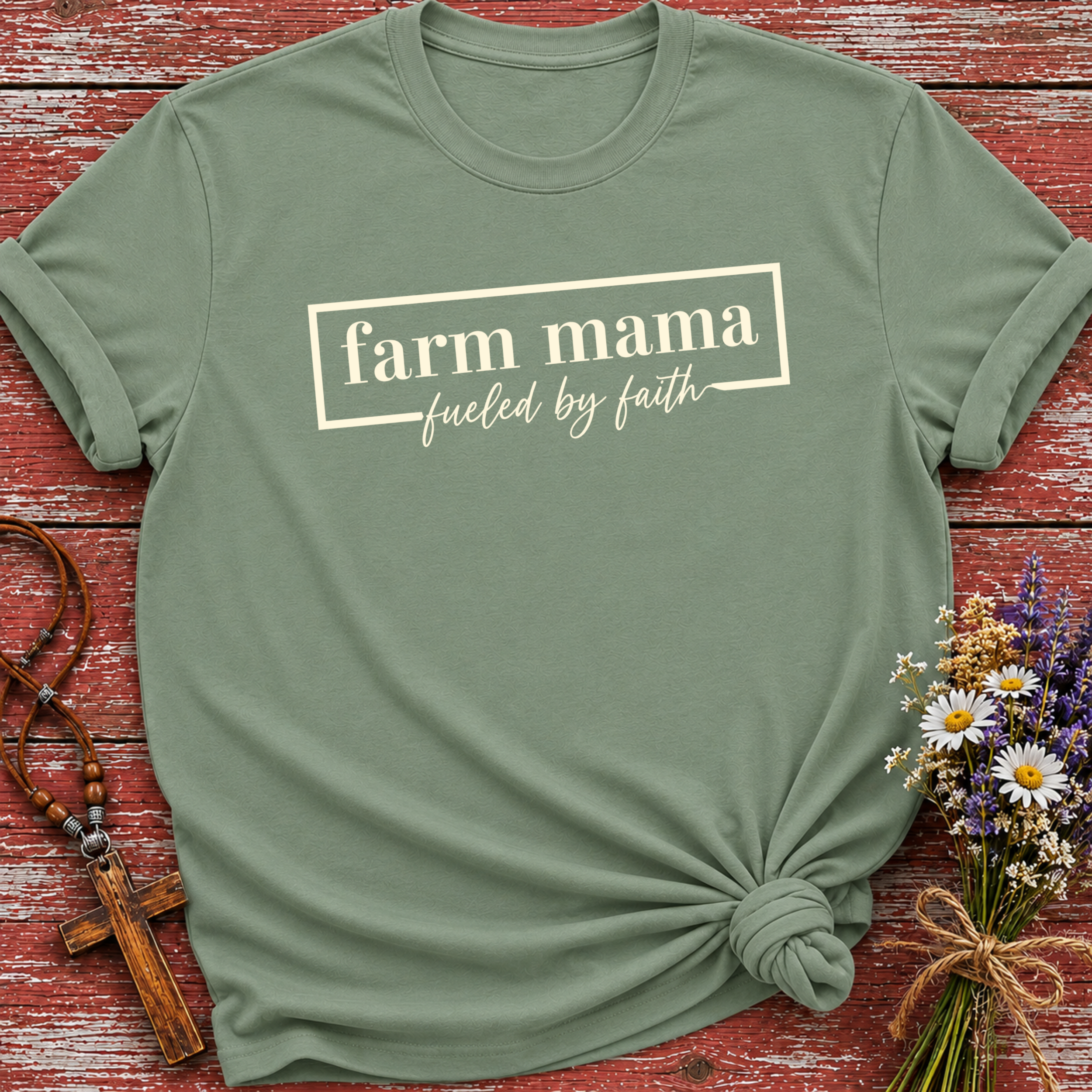 Farm Mama Fueled By Faith T-Shirt