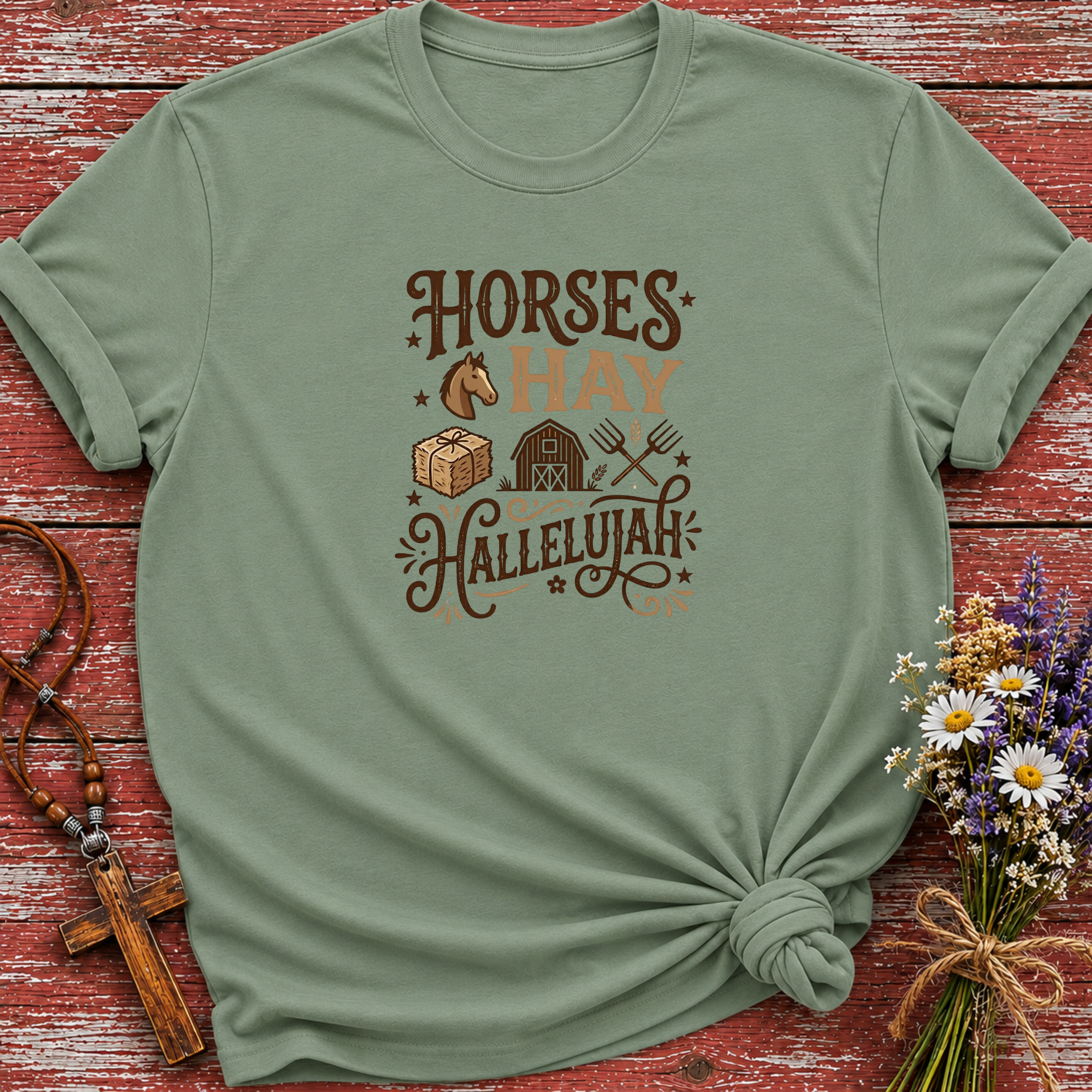 Horses Hay Hallelujah T-Shirt