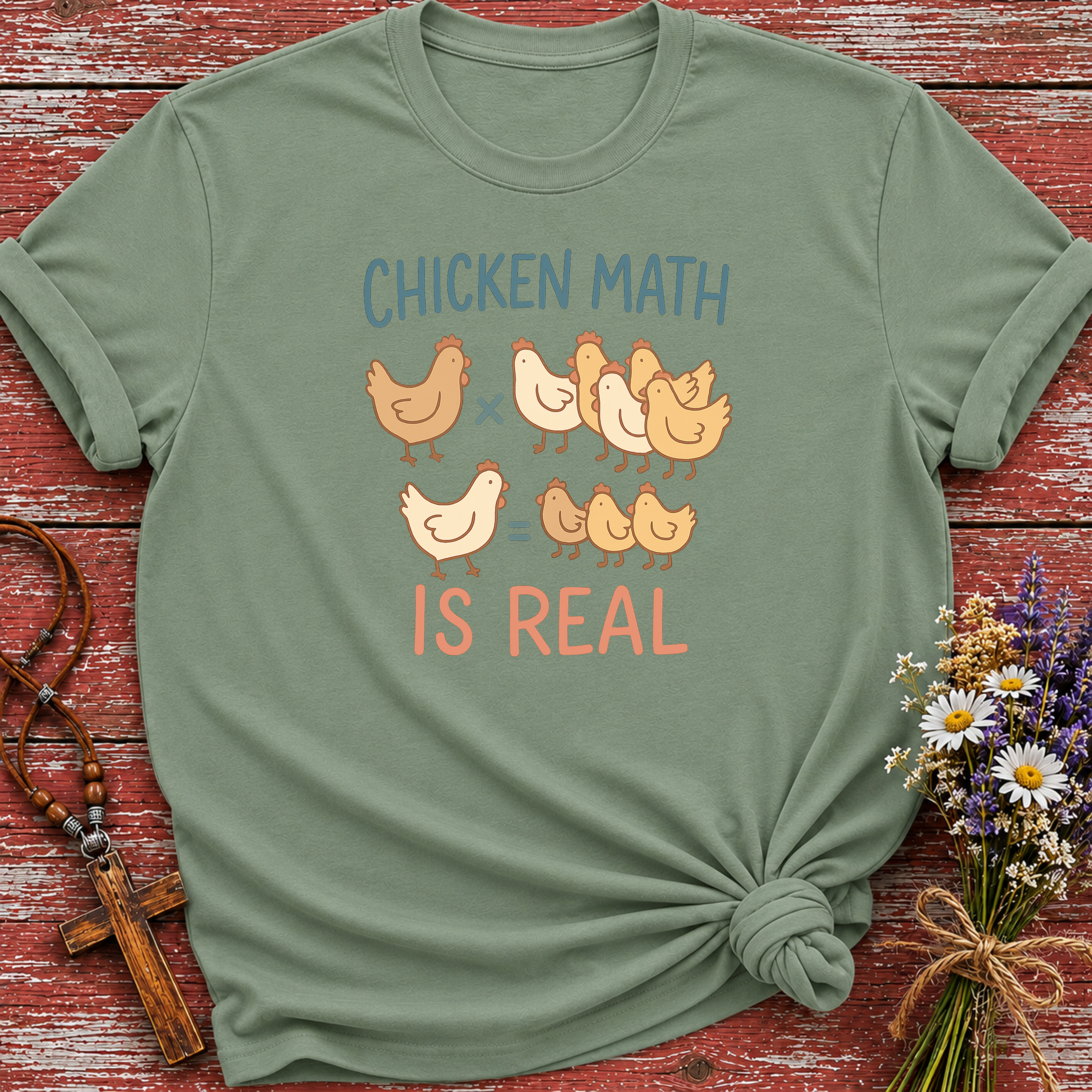 Chicken Math is Real T-Shirt