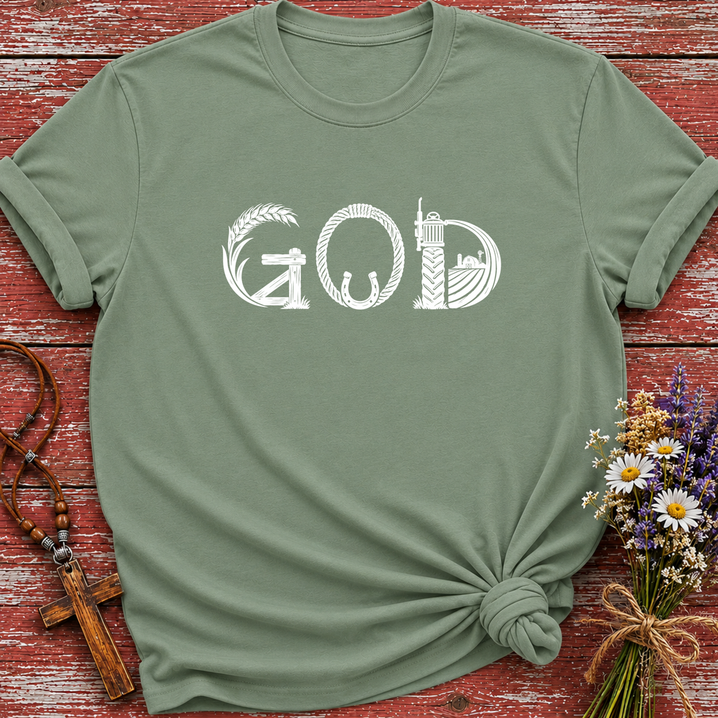God Farm Letters T-Shirt