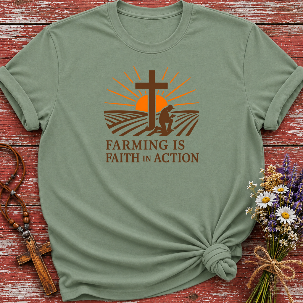 Farming Is Faith In Action T-Shirt