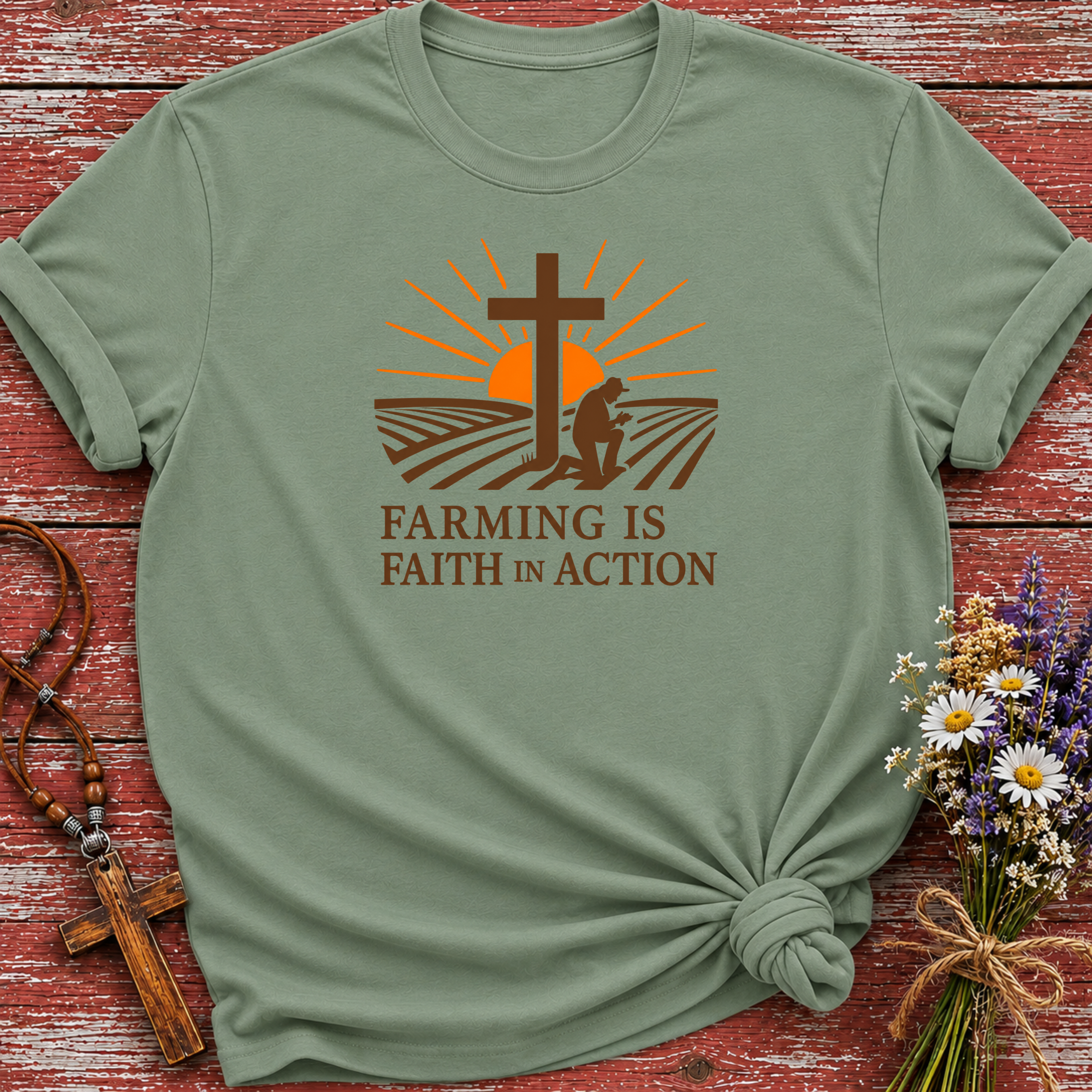 Farming Is Faith In Action T-Shirt