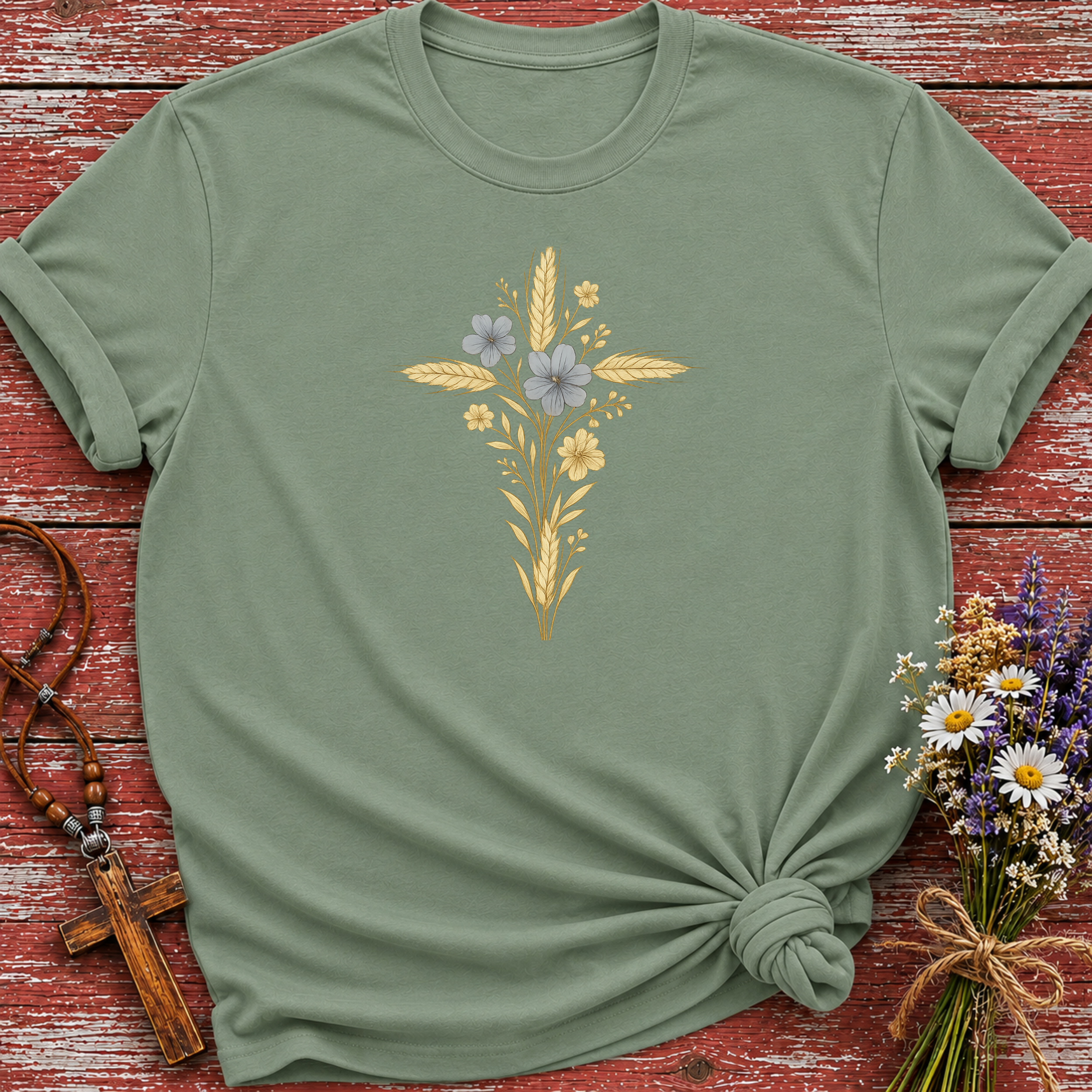 Wheat Cross T-Shirt