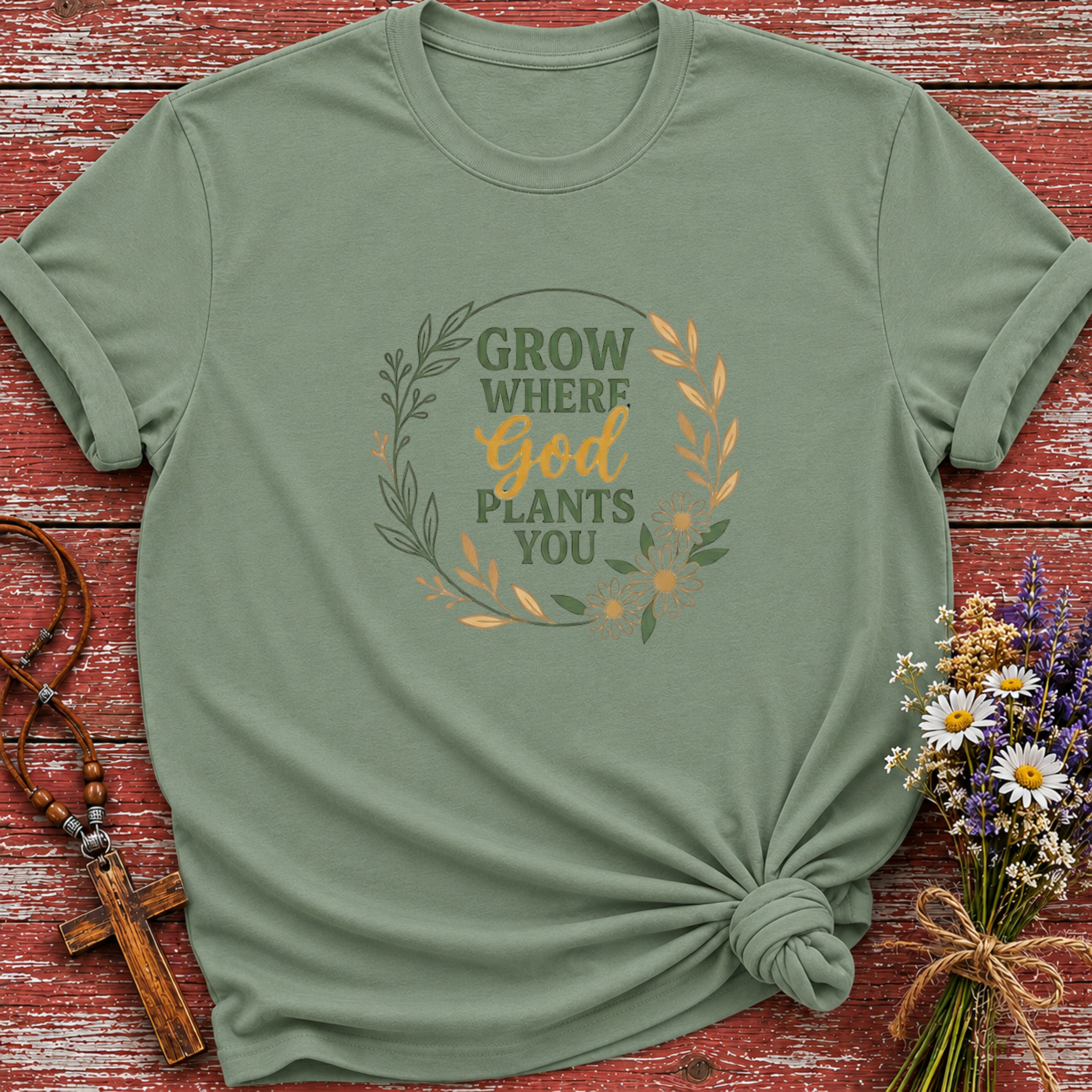 Grow Where God Plants You 2 T-Shirt