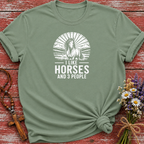 I Like Horses and 3 People T-Shirt