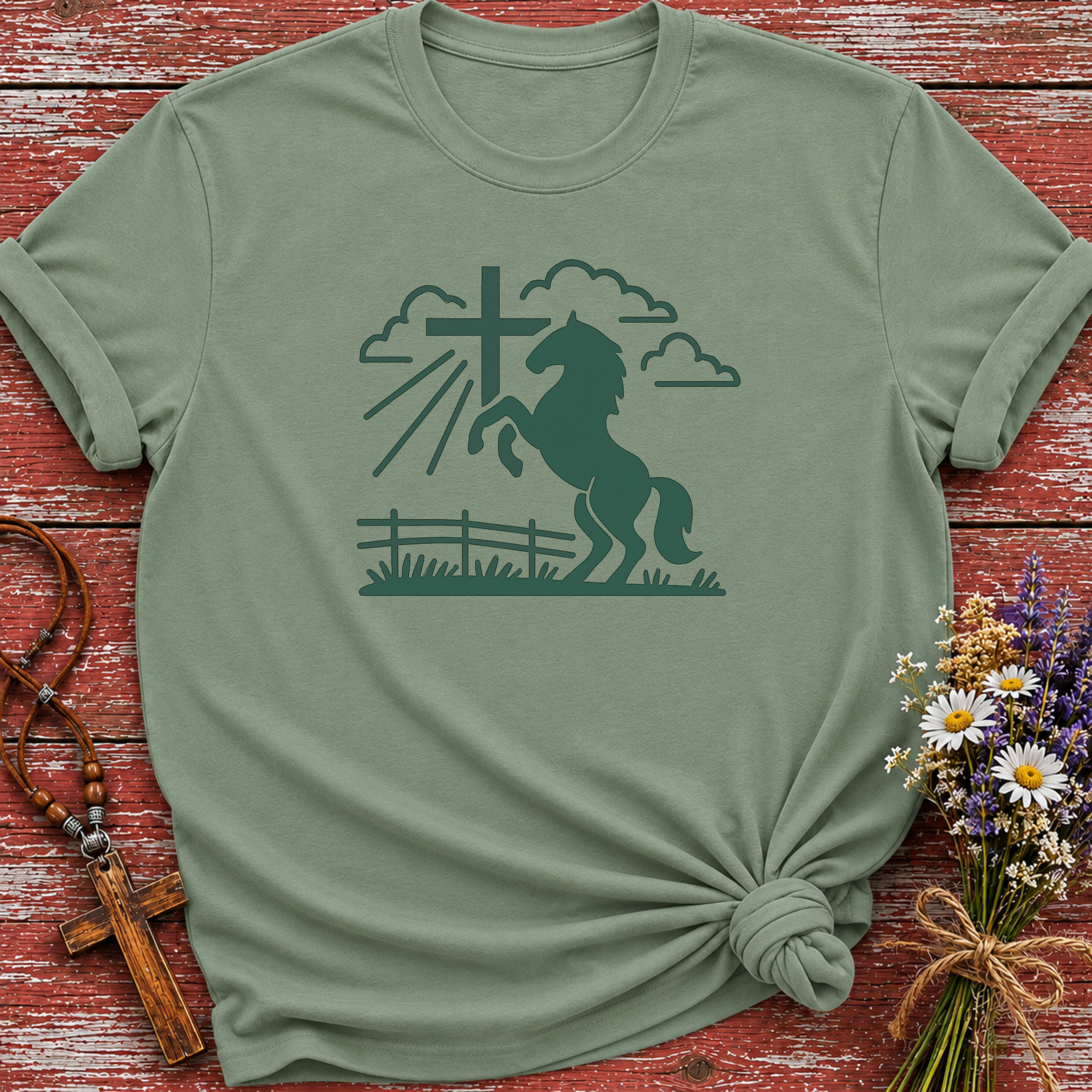 Horse Cross T-Shirt