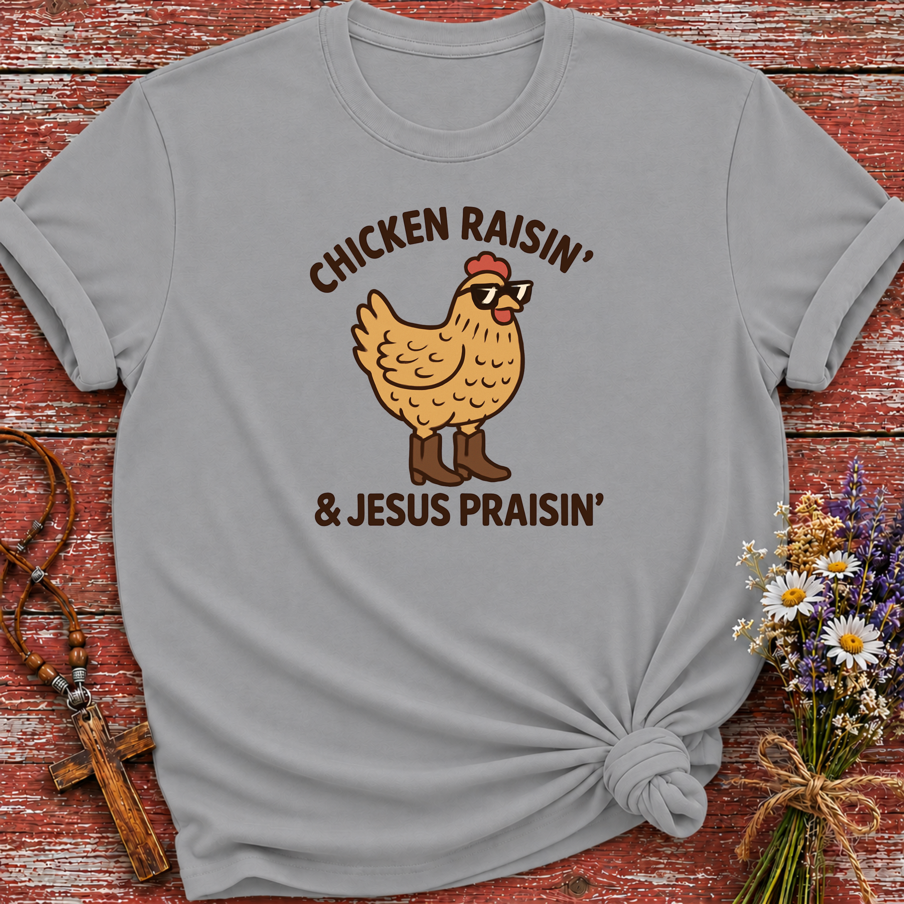 Chicken Raisin & Jesus Praisin 2 T-Shirt