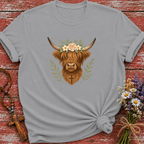 Highland Cow Cross Necklace T-Shirt