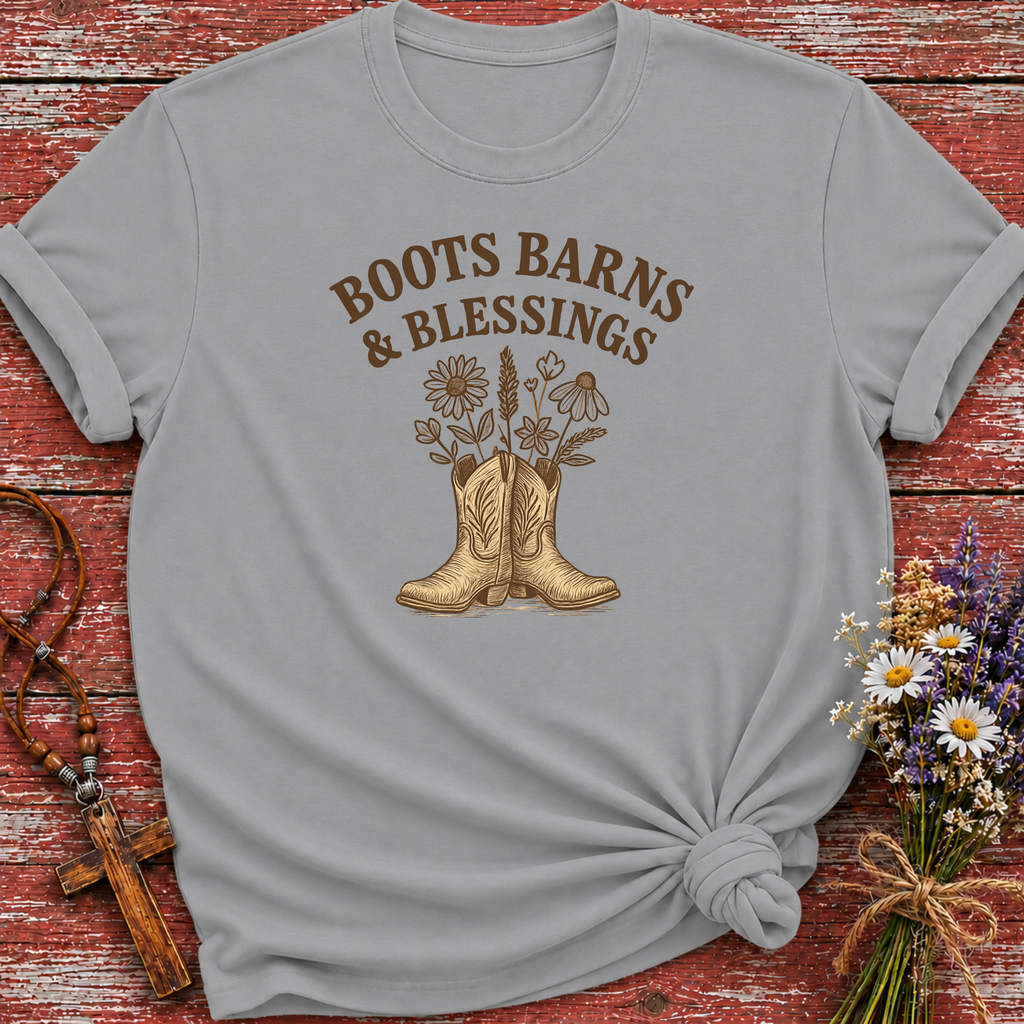 Boots Barns and Blessings T-Shirt