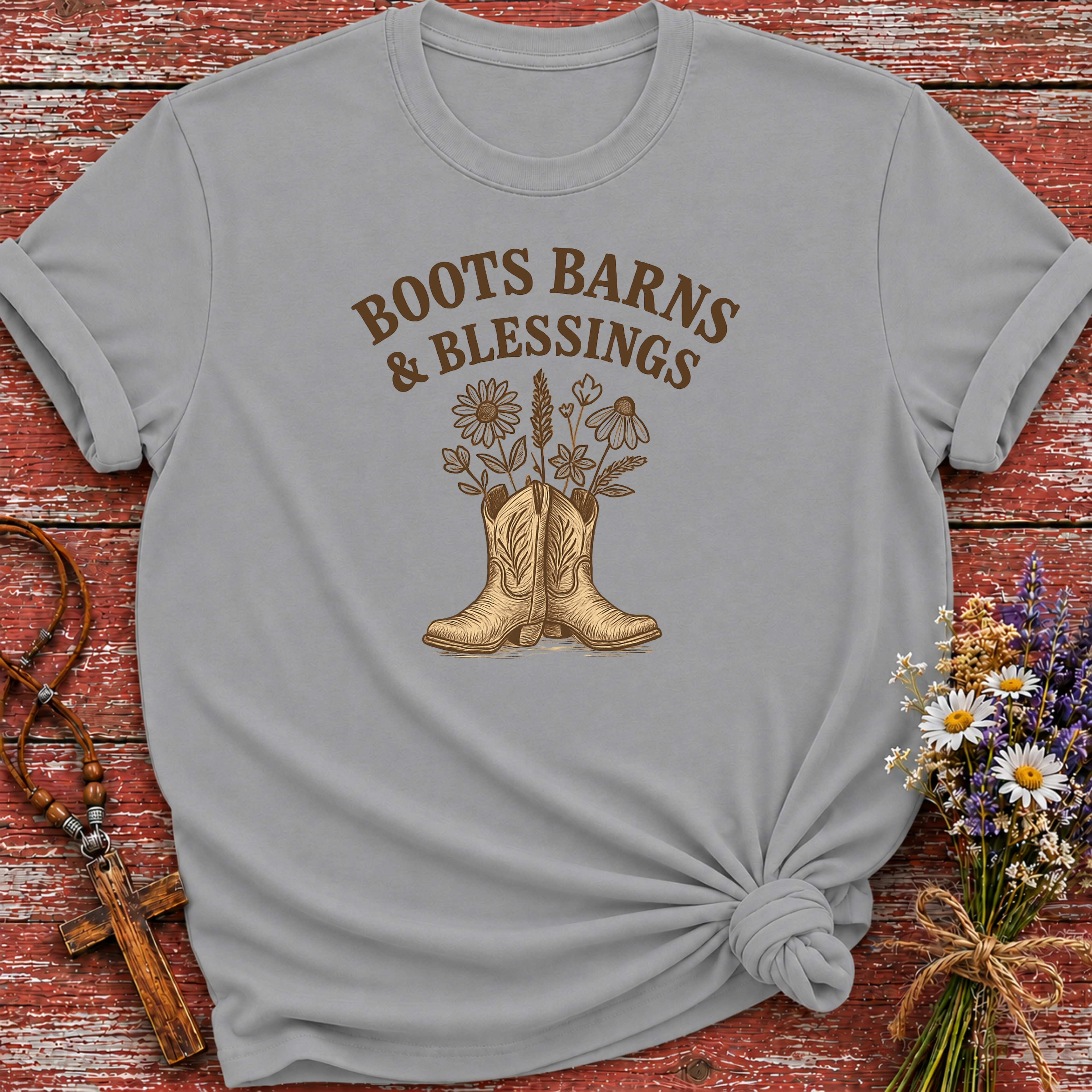 Boots Barns and Blessings T-Shirt