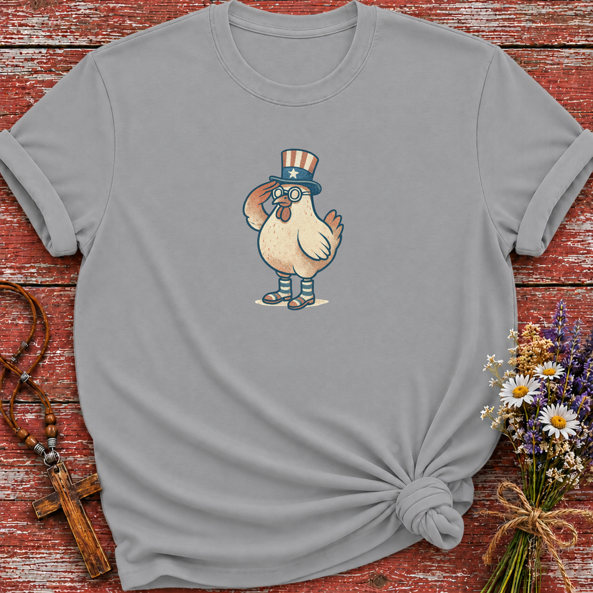 Patriotic Chicken T-Shirt