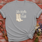 She Walks By Faith T-Shirt