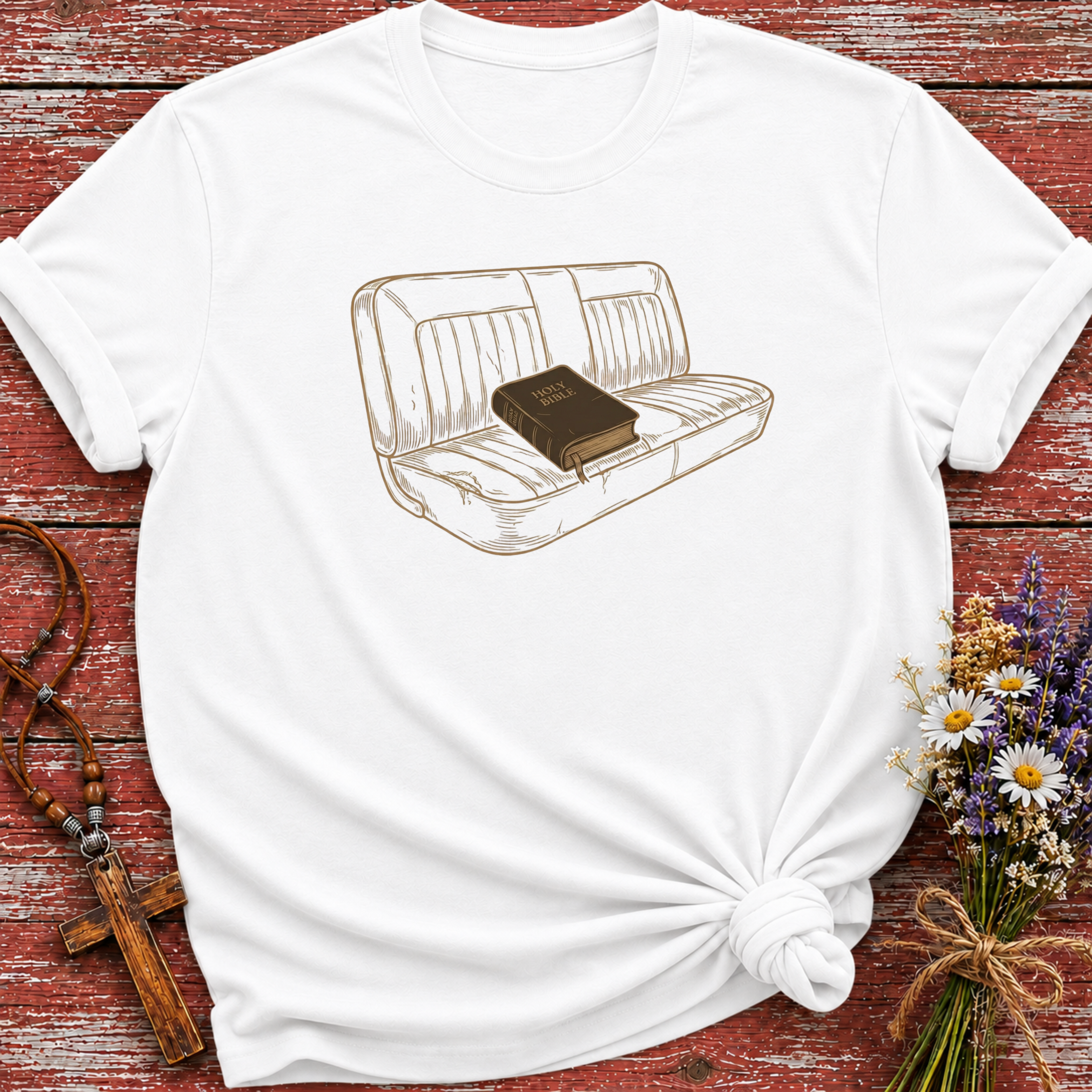 Bible In The Truck Seat T-Shirt