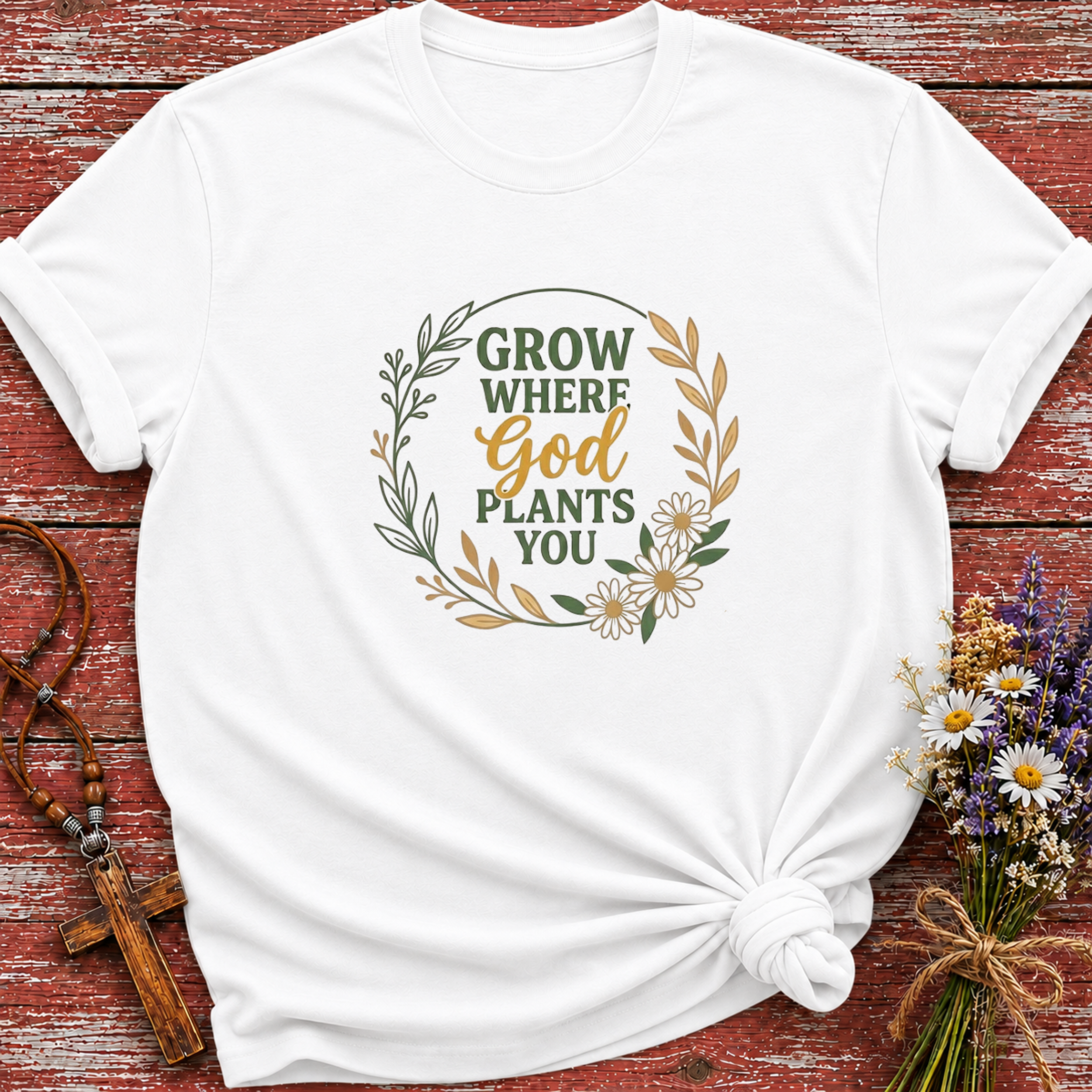 Grow Where God Plants You 2 T-Shirt
