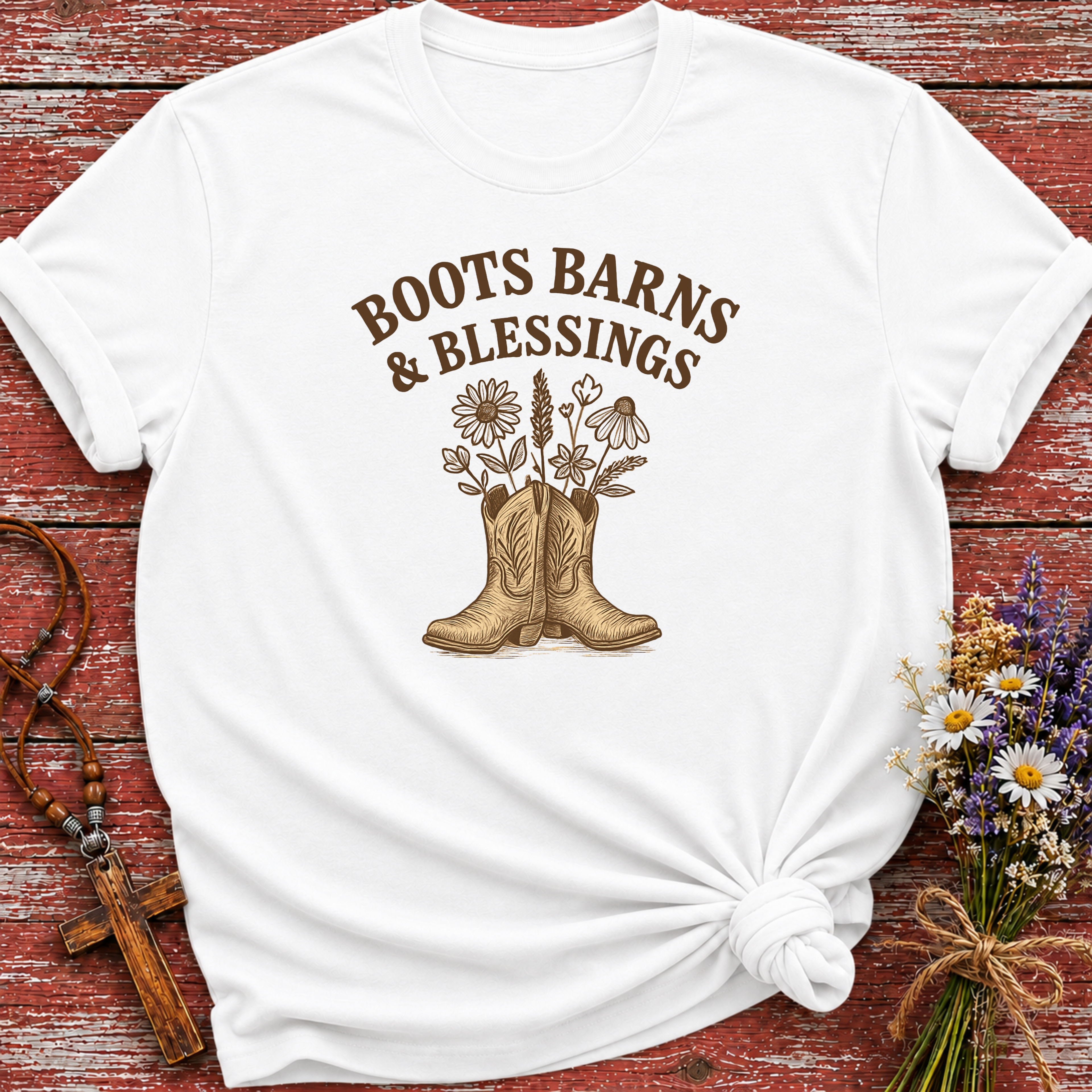 Boots Barns and Blessings T-Shirt