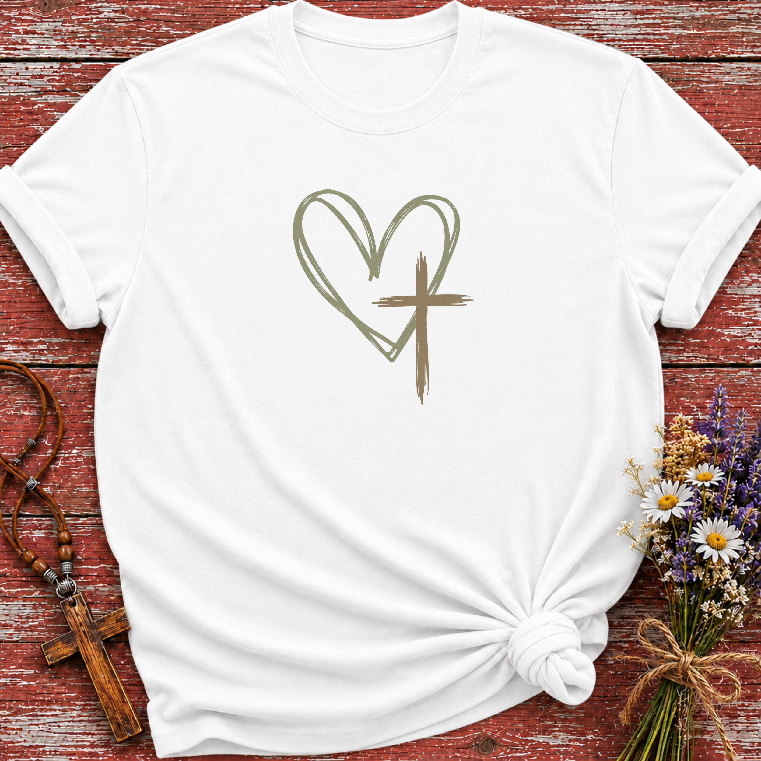 Heart Cross T-Shirt