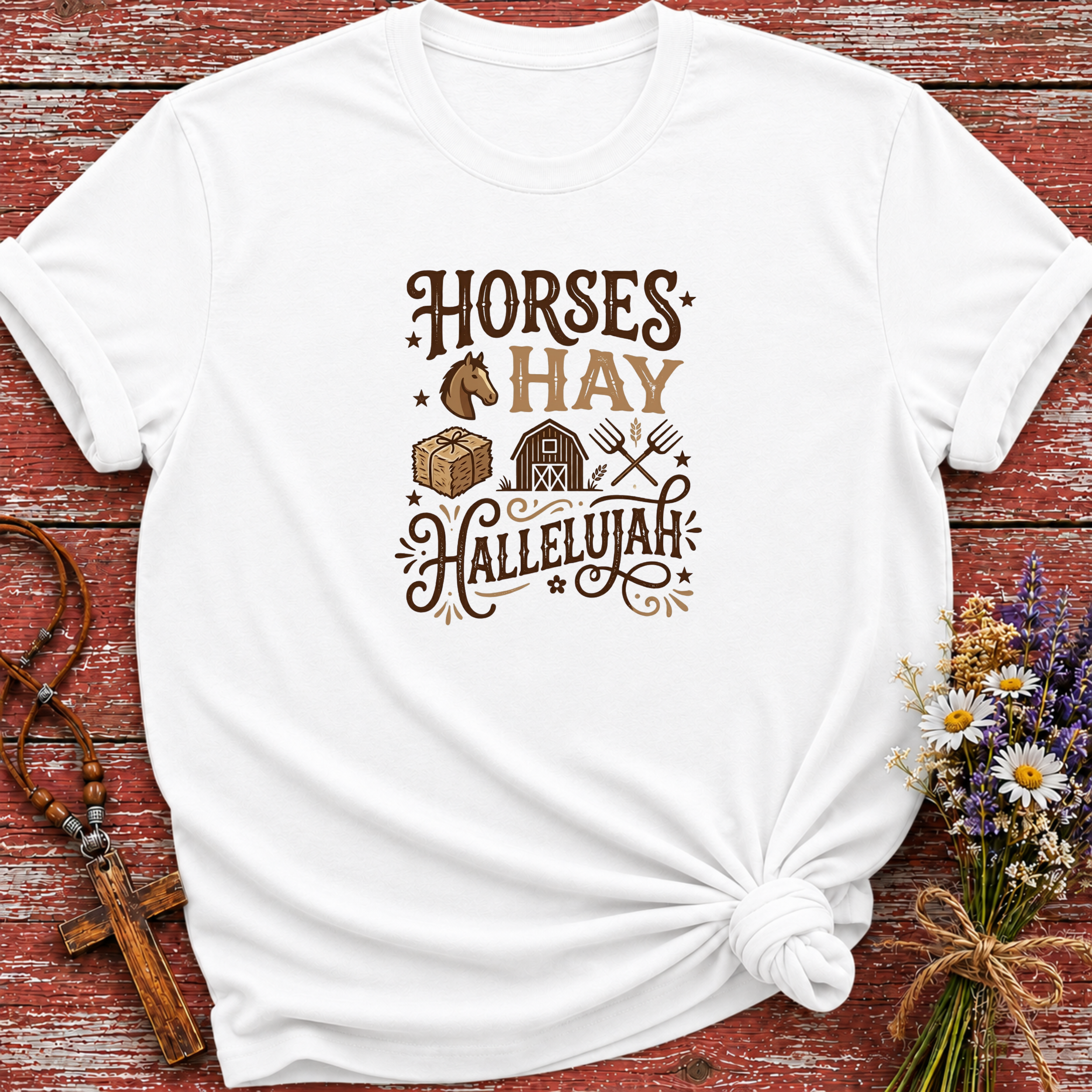 Horses Hay Hallelujah T-Shirt