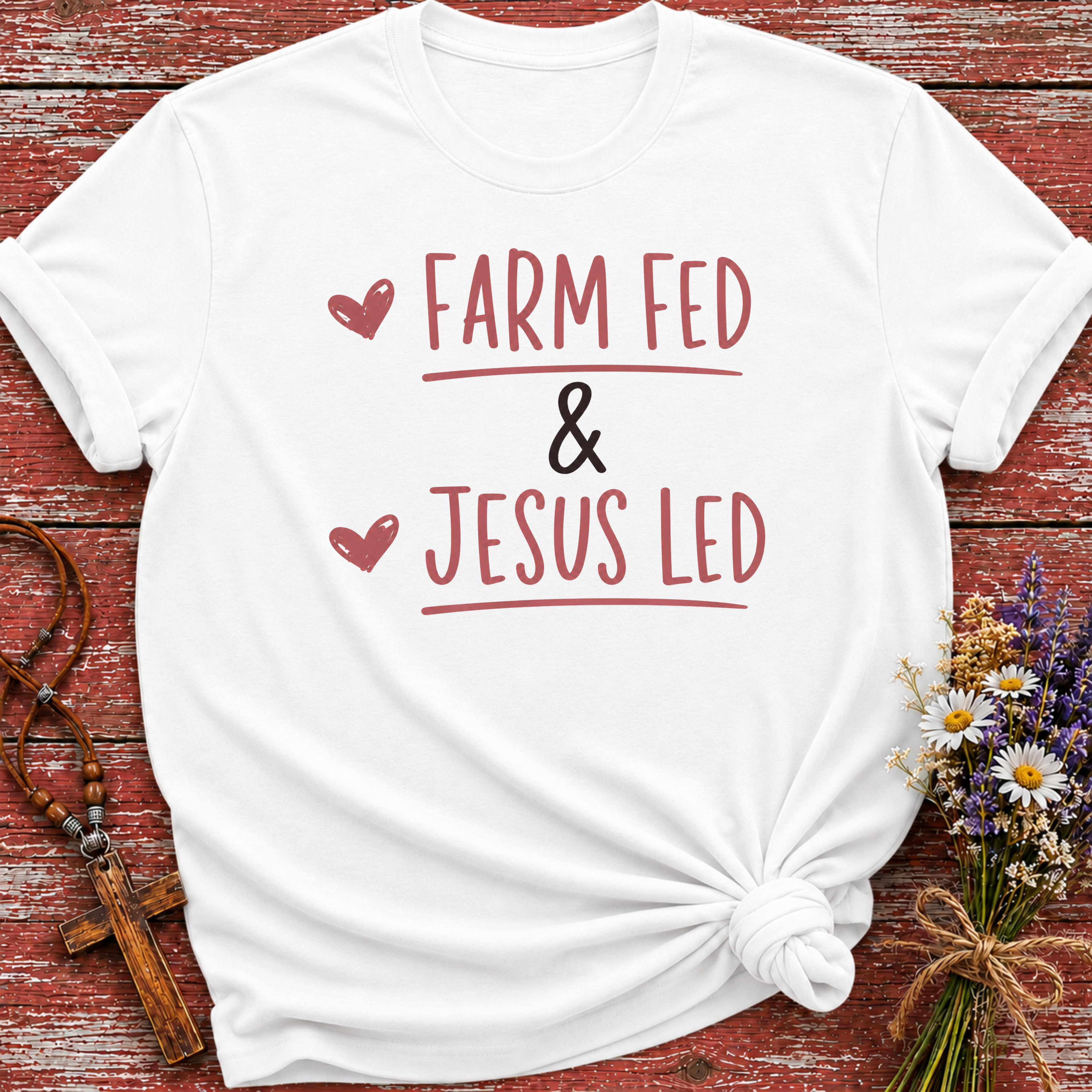 Farm Fed & Jesus Led T-Shirt