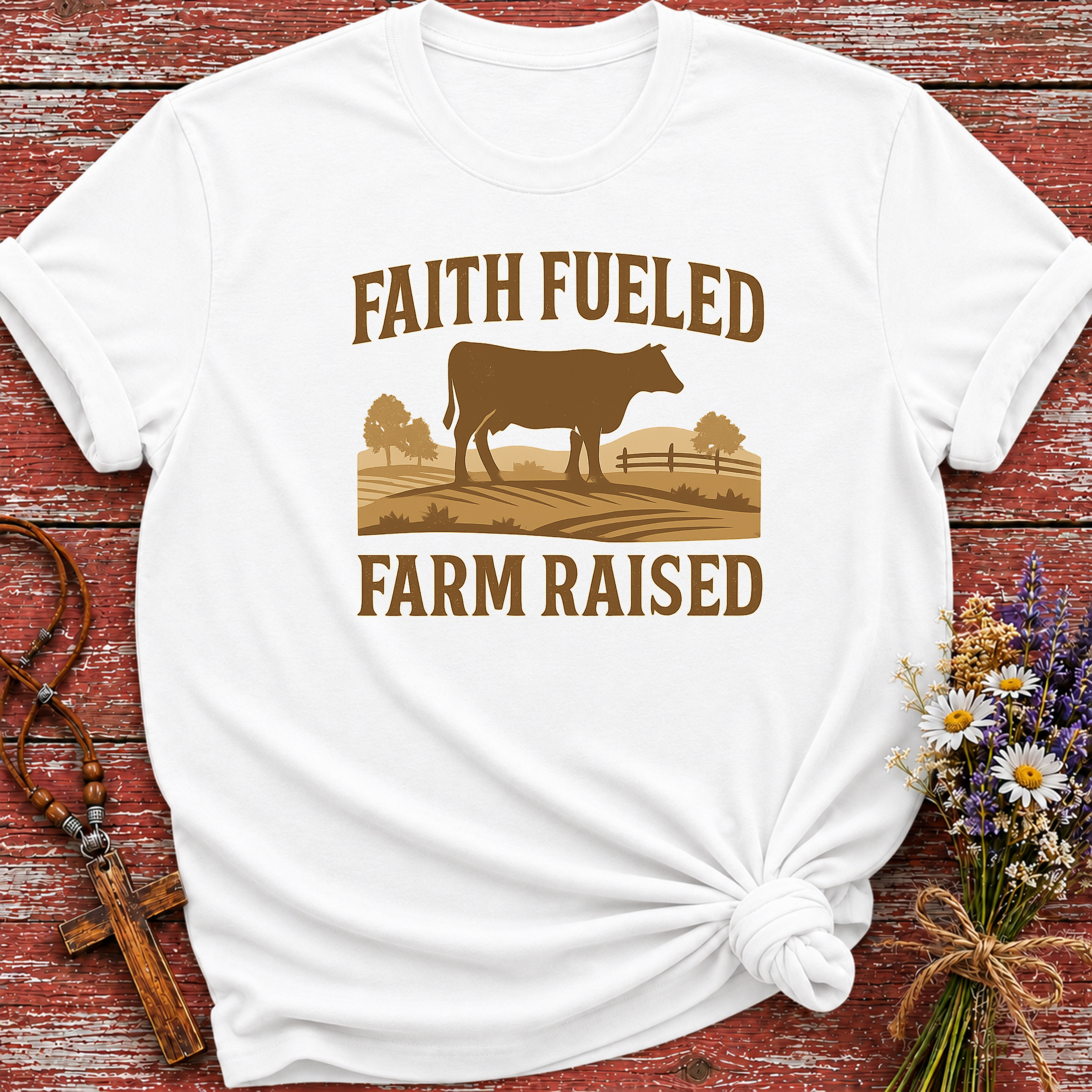 Faith Fueled Farm Raised T-Shirt