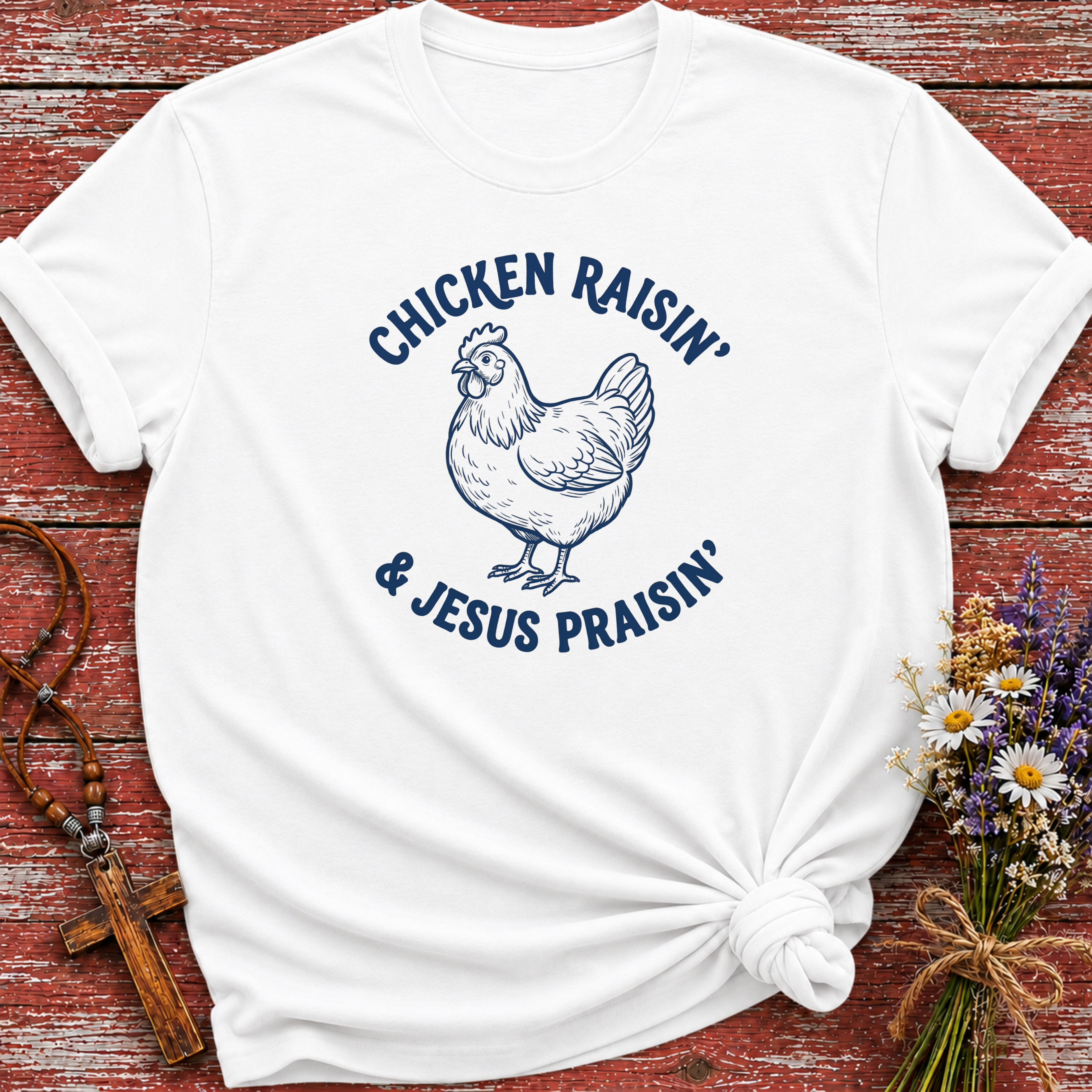 Chicken Raisin & Jesus Praisin T-Shirt