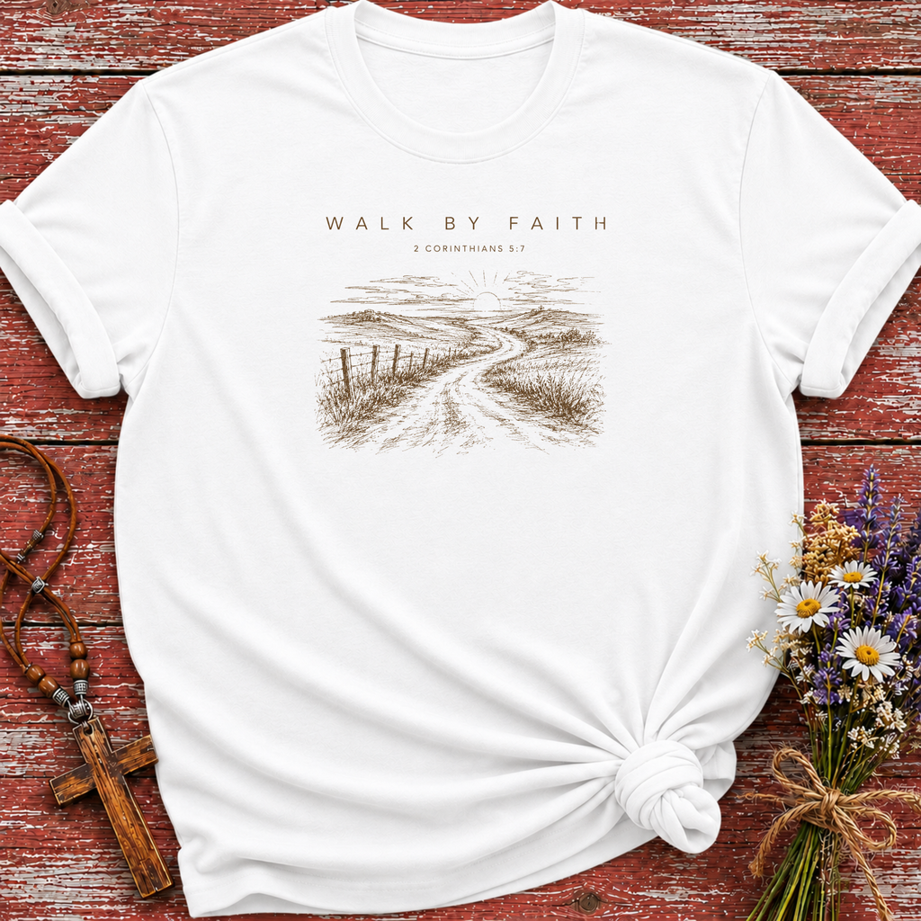 Walk By Faith Sunset T-Shirt