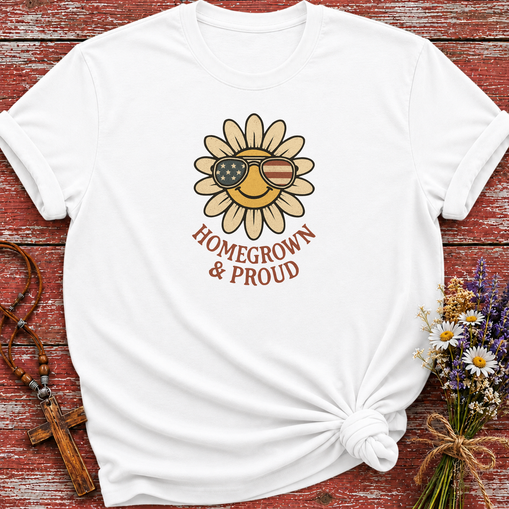 Daisy With USA Flag T-Shirt