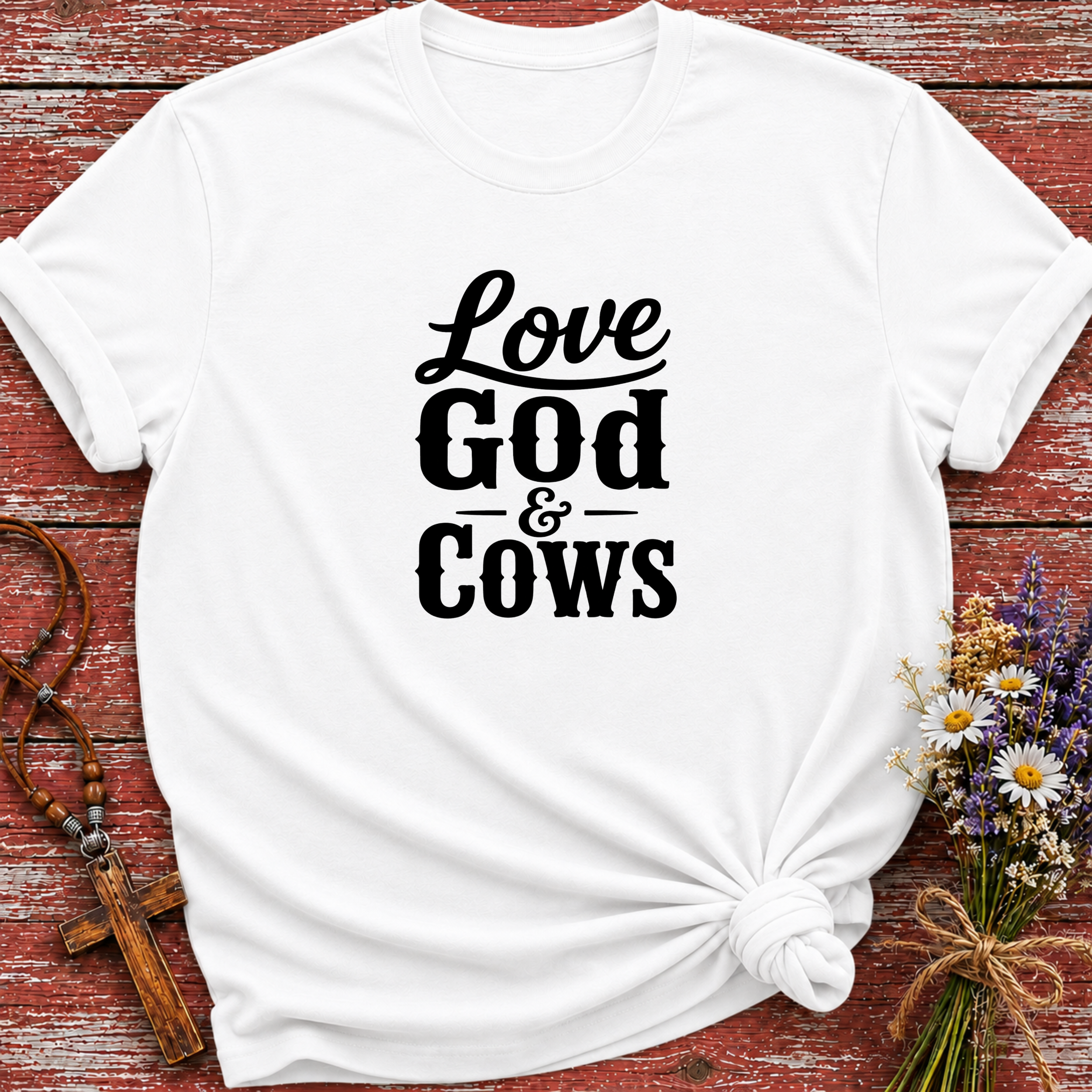 Love God & Cows T-Shirt