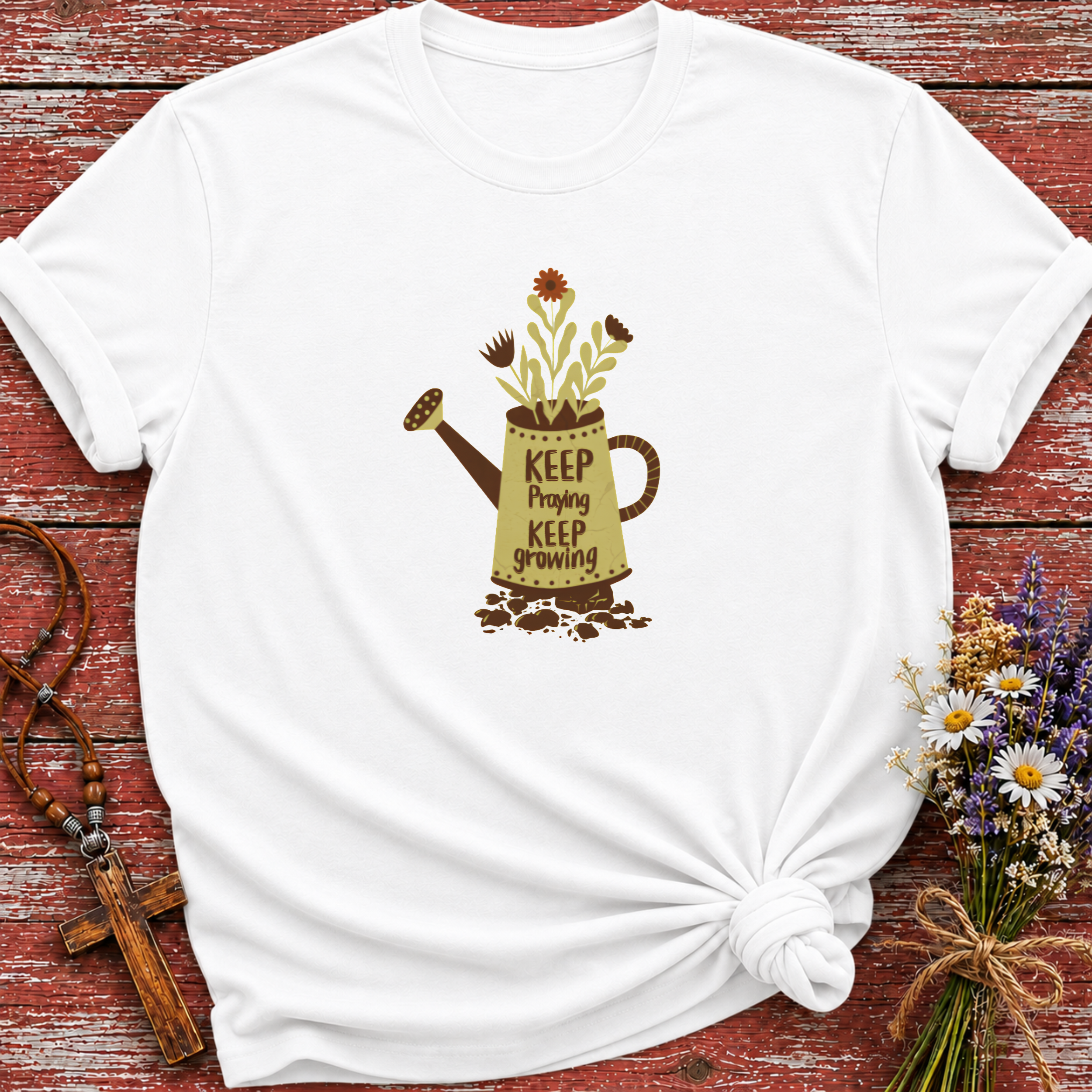 Keep Praying Keep Growing T-Shirt